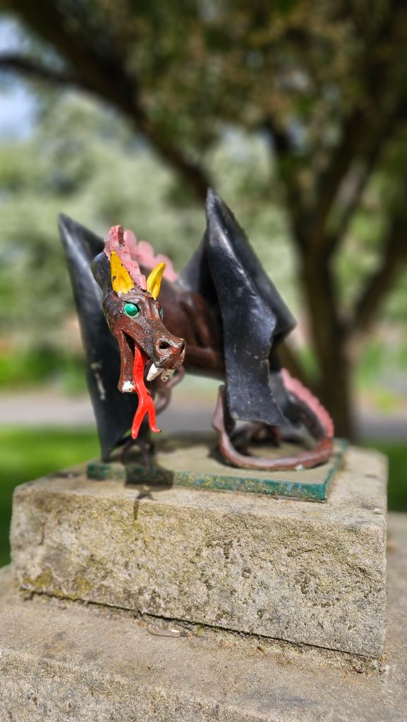 Metal Dragon Statue