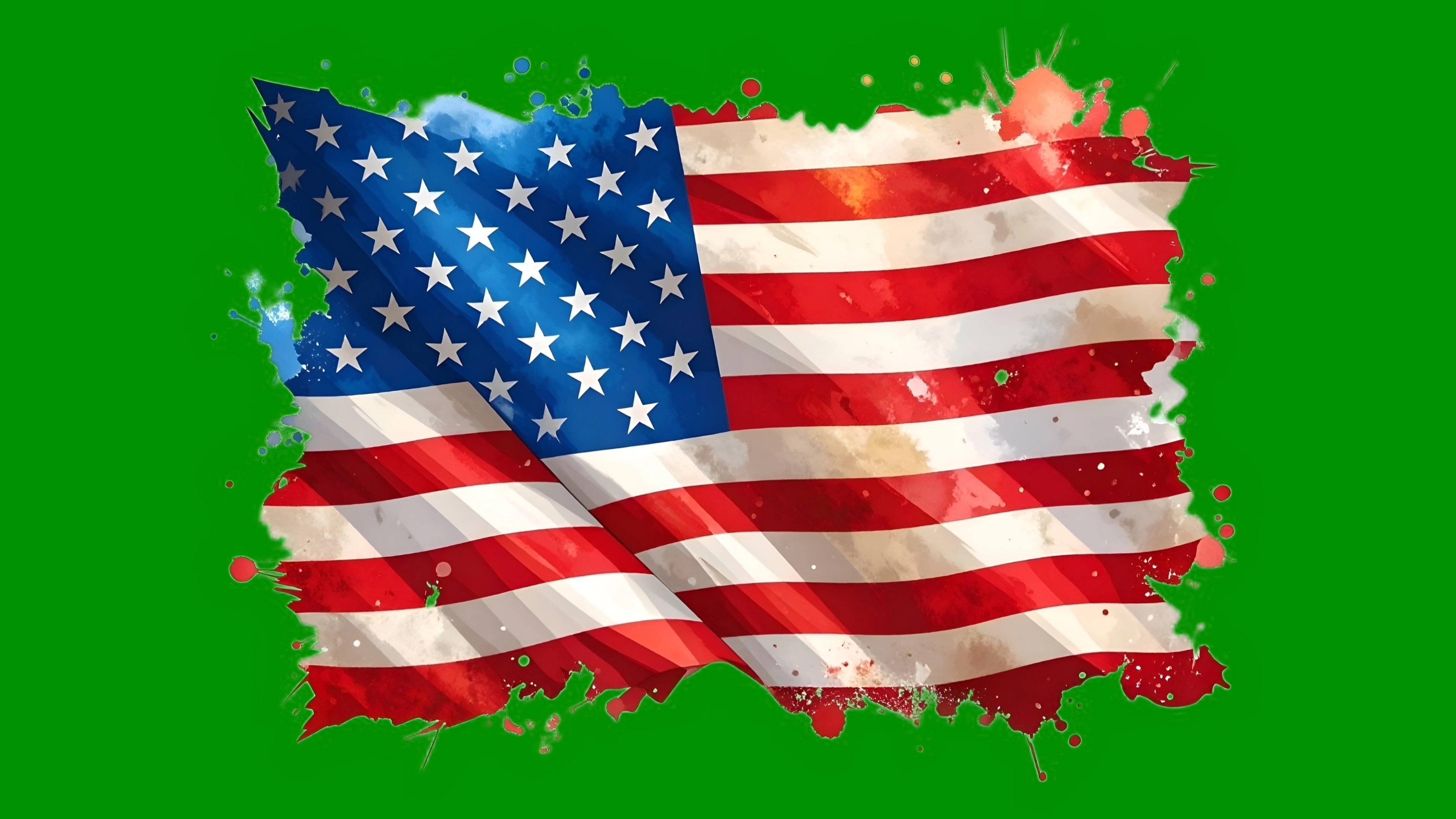 Free American Flag Motion Graphic Download