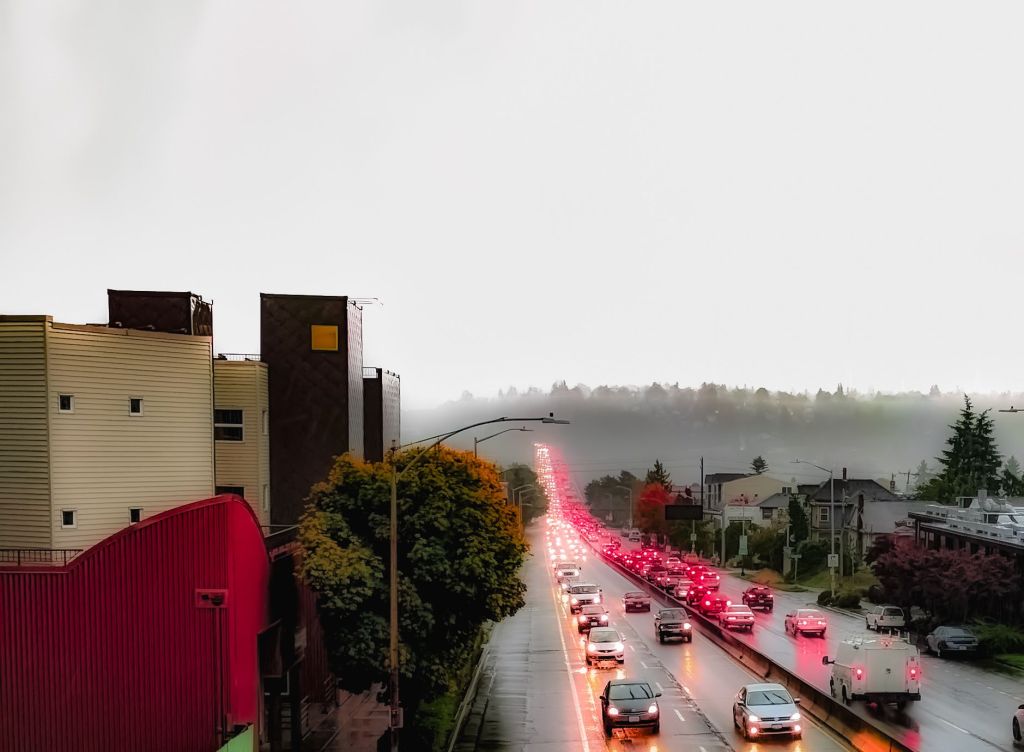 Traffic Jam In Seattle