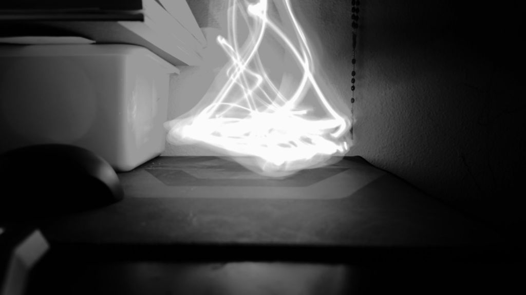 Black And White Light Painting