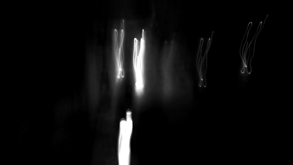 Light Painting In Black And White